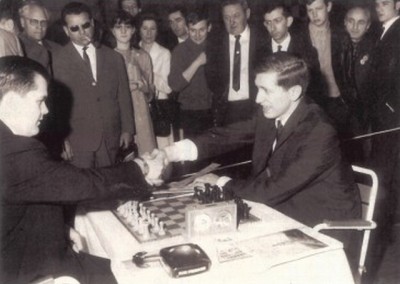 1967 William Lombardy vs Bobby Fischer a Monaco sous le regard de Marolleau